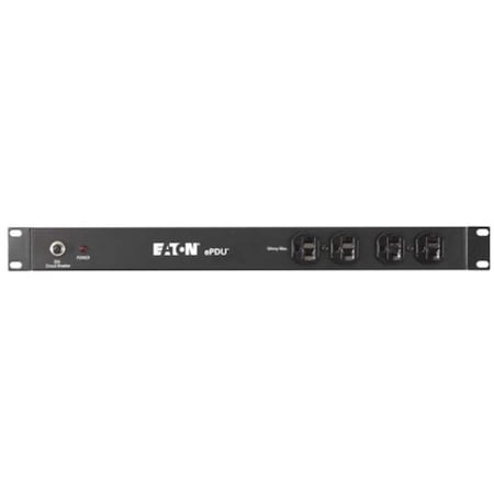 Eaton PDU, Rack Mounted, (8) 5-20R, (4) 5-20R, L5-20P, 6 ft., Black EPBZ99